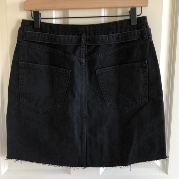 NWT Hollister black ultra high mini skirt denim 7 - Picture 5 of 8